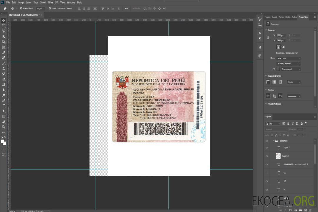 Visa de voyage au Pérou template